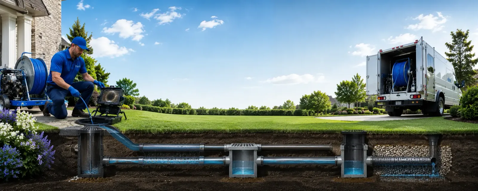 Outdoor drain cleaning information for Newell, IA